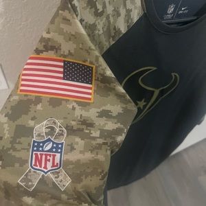 Nike Texans Womens XL Salute to Service Shirt
